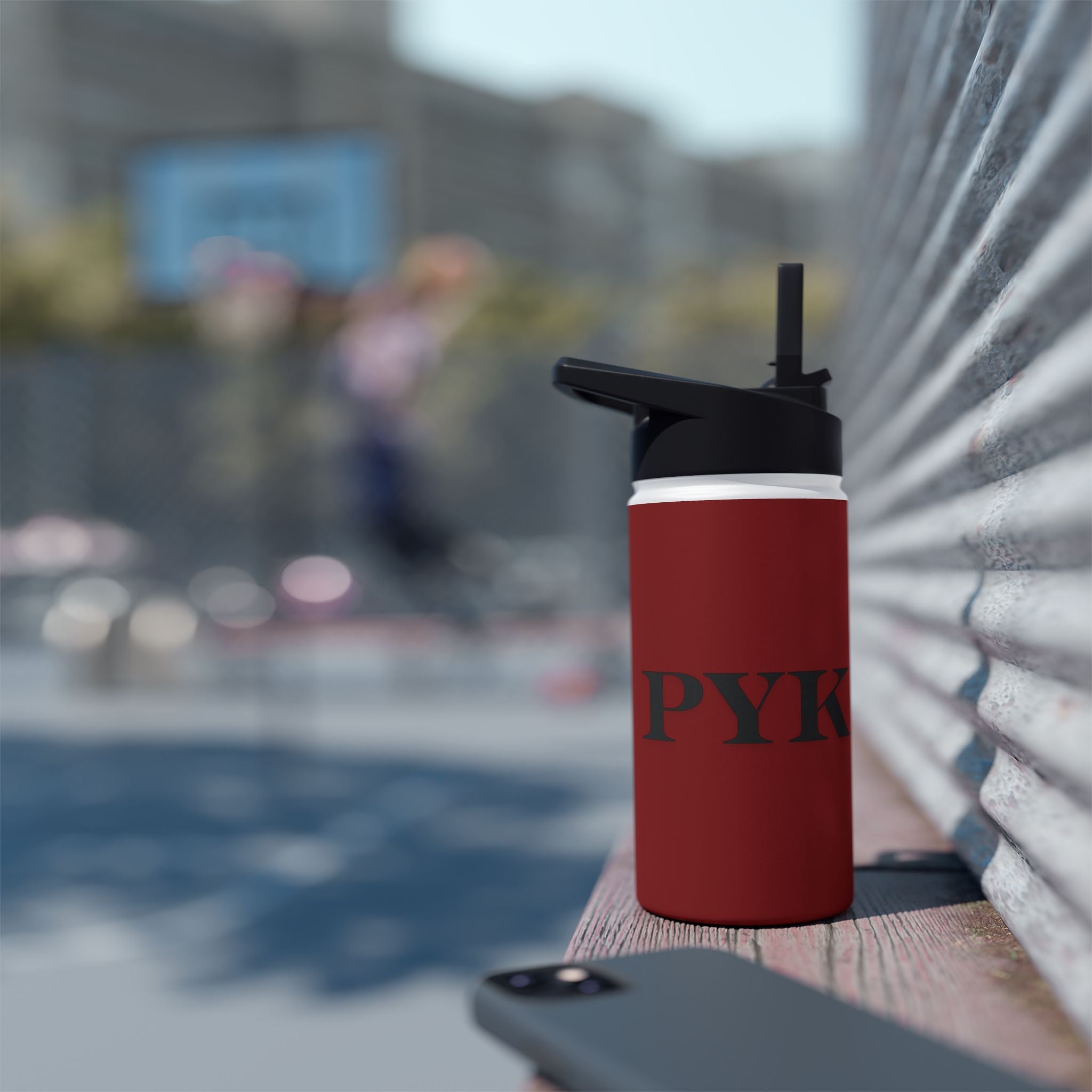 PYKNS Cherry Stainless Water Bottle